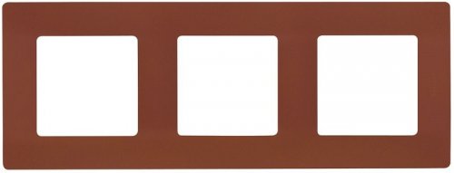 Рамка универсальная Legrand Etika 3-м. какао  картинка
